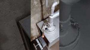 Розжиг печи на отработанном масле калориферного типа