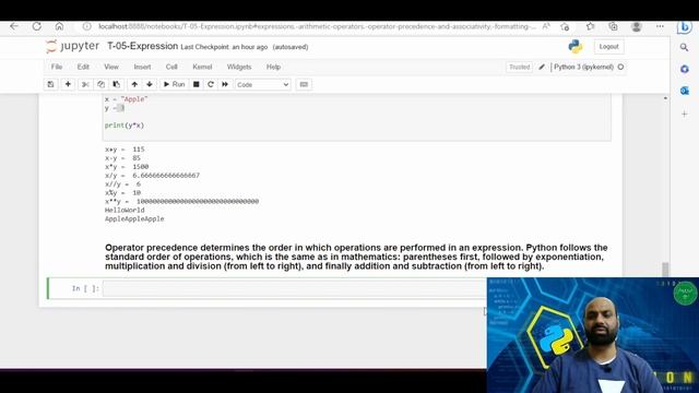 Let Us Learn Python | Expressions Arithmetic, Operator precedence and Associativity смотреть онлайн