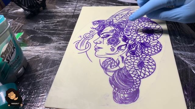 Applying Tattoo Stencils (To Silicone Fake Skin) смотреть онлайн