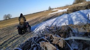 Первый день после покупки квадроцикла Linhai Yamaha M 150 пробуем дрифтить