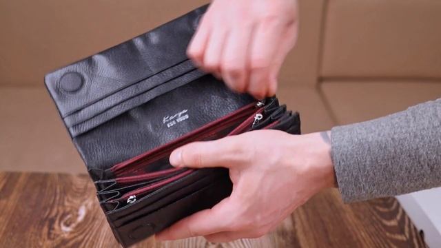 Обзор кожаного женского кошелька KARYA 21179 смотреть онлайн