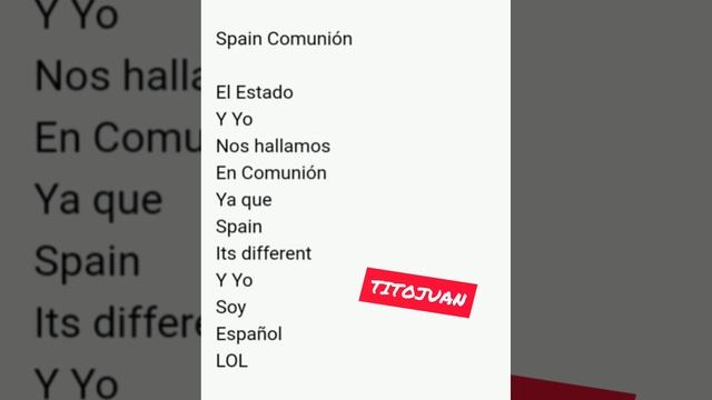 Spain Comunión / Tito Juan