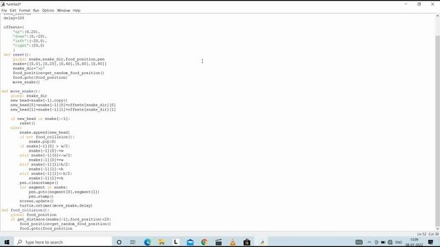 Create NOKIA Snake Game in python in two steps