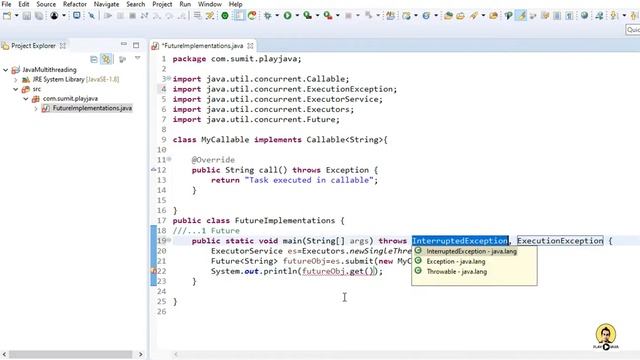 Future Vs FutureTask | FutureTask Implementation | Future Implementation | Java Multithreading