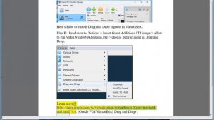 Enable Drag and Drop support in VirtualBox