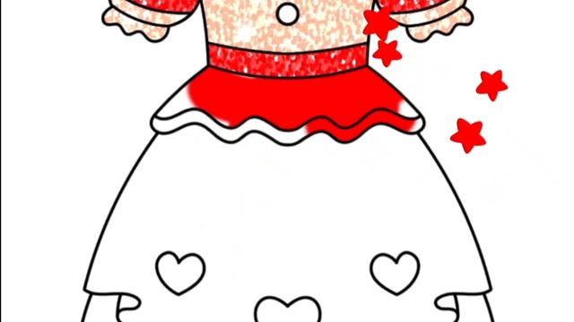 bolalar uchun malika libosini chizish|рисование платья принцессы для детей|drawing dress for kids смотреть онлайн