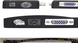 XMSJSIY BNC to VGA, S Video VGA to VGA Converter CCTV Camera PC to TV Adapter BNC Input to VGA Inpu