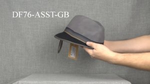 DF76-ASST-GB Шляпа фетровая Scala T/T FEDORA
