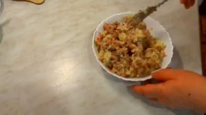ПИРОЖКИ  С  САЙРОЙ  И  КАРТОШКОЙ .