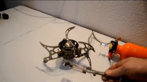 Мультитопливаная горелка  buster 1. Работа на спирте.