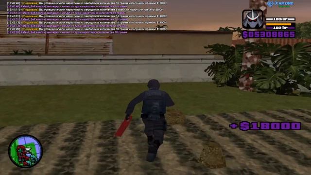 СКОЛЬКО МОЖНО ЗАРАБОТАТЬ РАБОТАЯ 1 ЧАС СОБИРАЯ ЗАКЛАДКИ | DIAMOND RP GTA SAMP смотреть онлайн