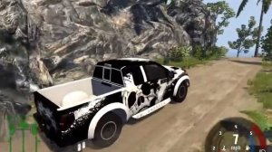 Beamng drive №2 Плаваем на бтр 80 остров.