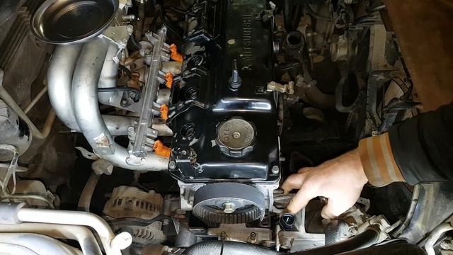 ГРМ Mitsubishi 4G18 смотреть онлайн