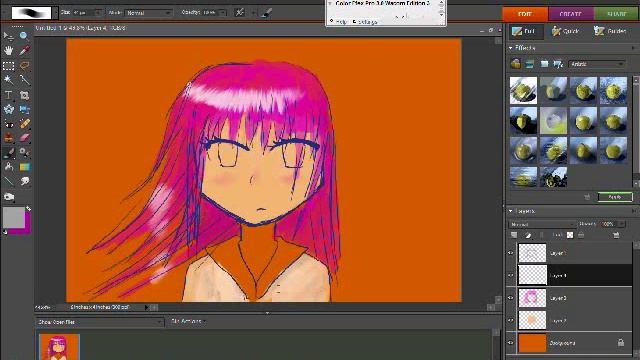 Photoshop Elements 7.0 Anime girl смотреть онлайн