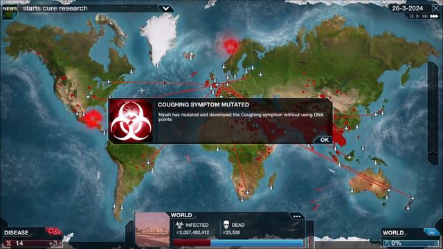 Nipah Virus Speed Run in 2:39  [Plague Inc] [Speed Run]