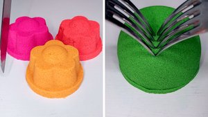 АСМР Залипательное видео:  резка кинетического песка •  ASMR выпуск 5