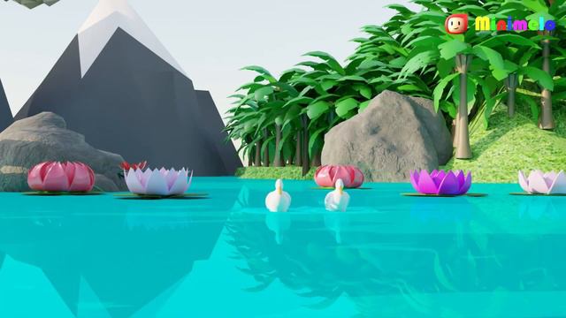 MiniMelo Nursery Rhymes 🦆 Five little ducks went swimming one day 🦆 Rhymes for babies смотреть онлайн