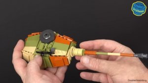 King Tiger + Tank Destroyer 2in1 - PzKpfw VI Tiger II -  Sluban  B0980 (Speed Build Review)