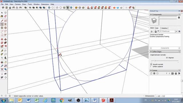 Строим 3D-модели сантехники в Sketchup - #коллектор смотреть онлайн