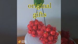 Сладкая вишня, подарки из конфет, рукоделие, яркие и вкусные подарки своими руками