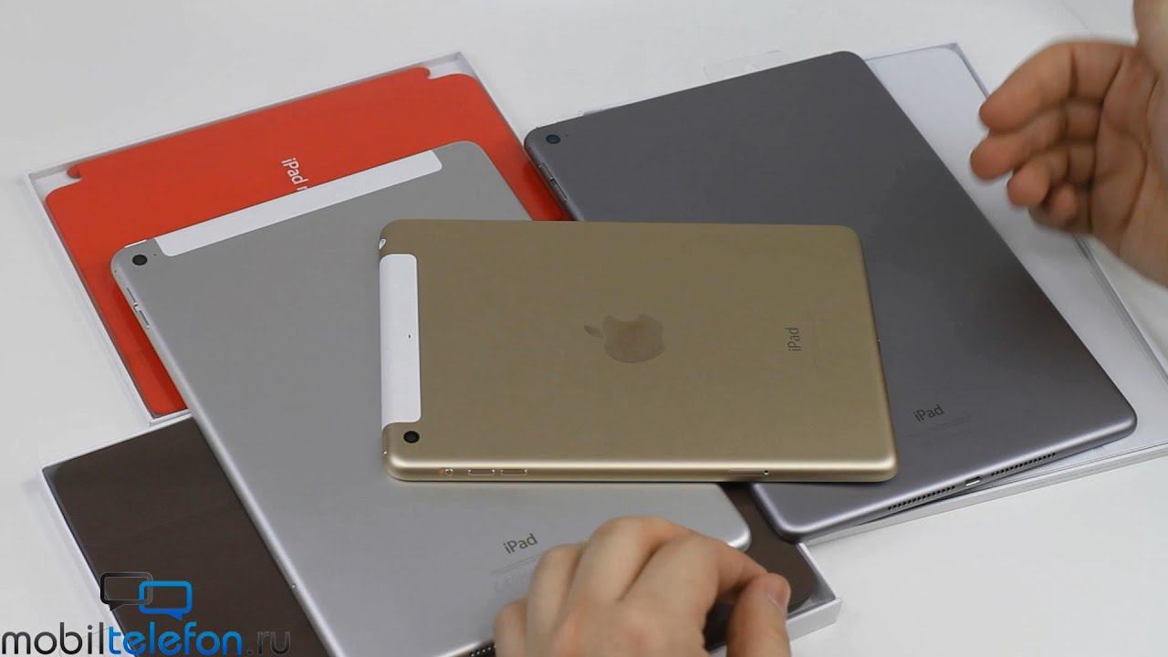 Распаковка iPad Air 2 и iPad mini 3, чехлов Smart Cover и Smart Case для них (unboxing)