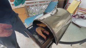 Копчение сёмги в газовом гриле