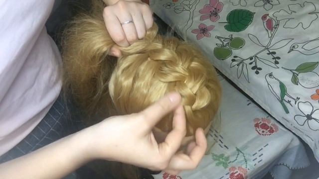Прическа объёмная коса//Плетение французской косы//Вытягивание прядей