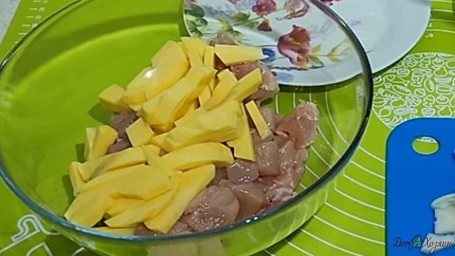 Татарские, очень вкусные элешики с курицей и картофелем смотреть онлайн