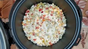 Гавайская смесь с курицей в мультиварке