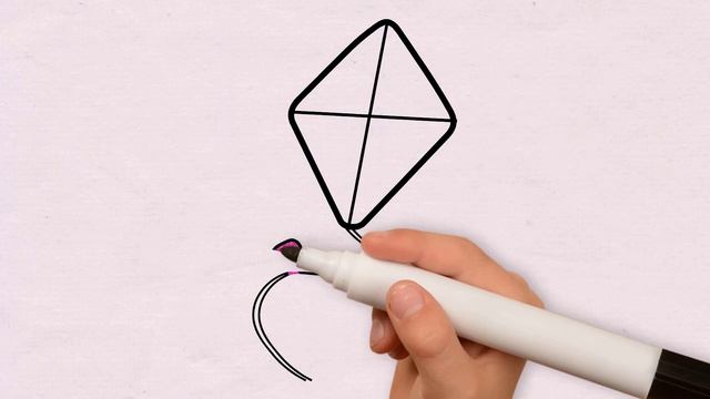 Bolalar uchun Varrak chizish/Drawing Kite for children/Рисунок воздушный змей для детей смотреть онлайн