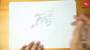 How To Draw Zekrom Pokemon | Drawing Animals