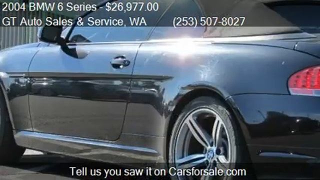 2004 BMW 6 Series 645Ci with Navigation for sale in Tacoma, смотреть онлайн