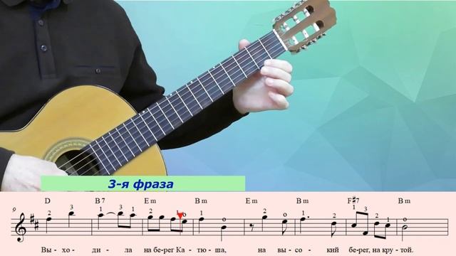 Расцветали яблони и груши. Знаменитая "Катюша", разбор на гитаре катюша. смотреть онлайн