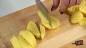 Волнистый нож для фигурной нарезки овощей и фруктов