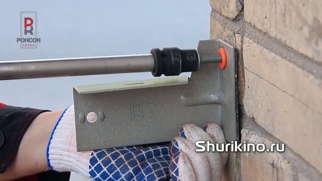 Видео урок Установка базовых кронштейнов навесного вентилируемого фасада вентфасада Ронсон-500 смотреть онлайн