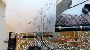 Подключение планки на VEF 214 (схема)