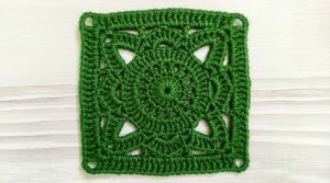 Красивый Квадратный Мотив Крючком для жилета, кардигана