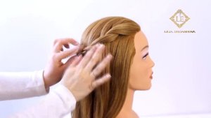 Прическа на длинные волосы Коса на резинках