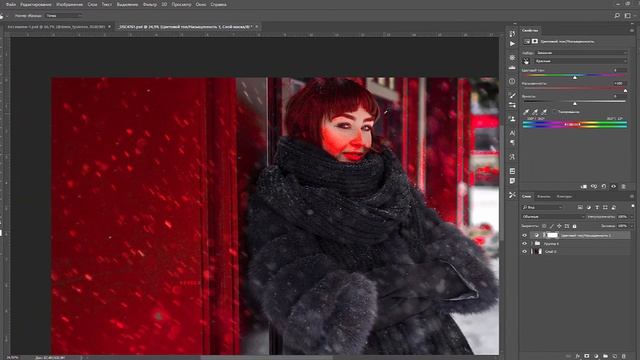 Как убрать красный нос в Adobe Photoshop смотреть онлайн