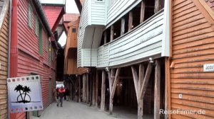 Norway - city of Bergen - historic district Bryggen UNESCO world cultural heritage