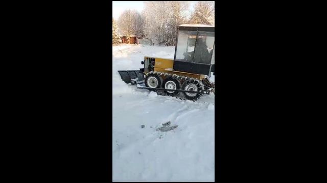 Самодельный гусеничный трактор