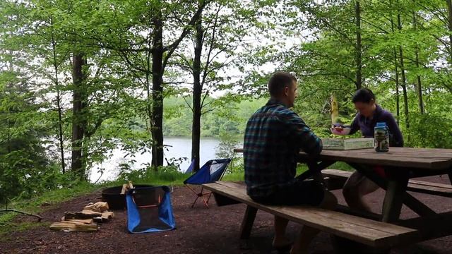 Scamp Road Trip: Part 5: Ricketts Glen State Park PA: BIG Thunderstorm  Waterfall Trail Hike: LNAB