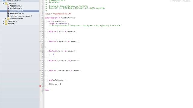 Xcode - Калькулятор (урок 04 - ч. 01)