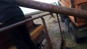 Быстрая выгрузка зерна . Шнек и бензопила