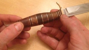 Наборная рукоятка на реплику финки НКВД и первая часть видеоответа Ильясу.