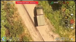 Сбросы по автомобилю ВСУ в с. Щарбаки, Запорожское напр/Drops at the AFU vehicle in Sherbaki village