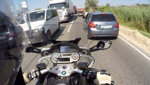BMW K1600GT & Ж/Д состав!