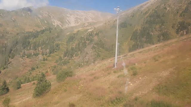 Поездка на канатной дороге по маршруту "Чимбулак - Верхняя станция" смотреть онлайн