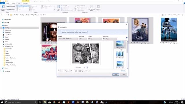 How to print multiple pictures on one page Windows 10 the easy way смотреть онлайн