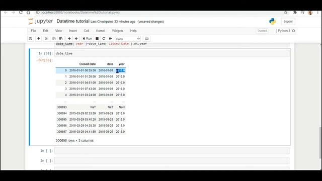 Extract Date Time Year Month Day Minutes and Seconds from column in PYTHON PANDAS | HINDI TUTORIAL смотреть онлайн